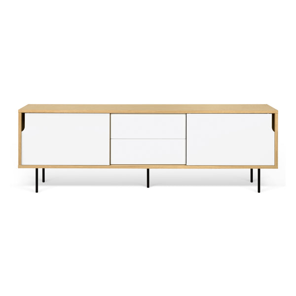 The TemaHome Dann Oak Sideboard 201 with Lacquered Black Steel Legs 9500.401688