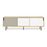 The TemaHome Dann Oak Sideboard 201 with Lacquered Black Steel Legs 9500.401701