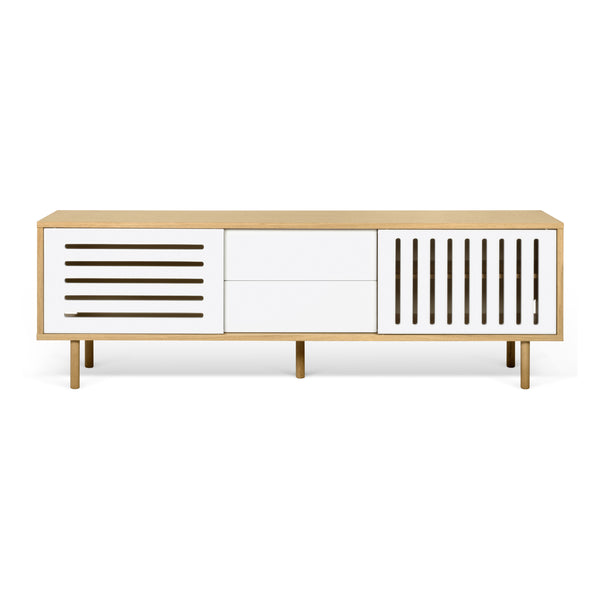 The TemaHome Dann 201 Stripes Oak Sideboard with Oak Feet 9500.402609