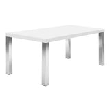 The TemaHome Multi 71" Table Top with Square Chrome Legs 9500.611469