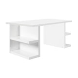 The TemaHome Multi 63" Dining / Work Table Top with Pure White Storage Legs 9500.612305