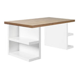 The TemaHome Multi 63" Dining / Work Table Top with Pure White Storage Legs 9500.620171