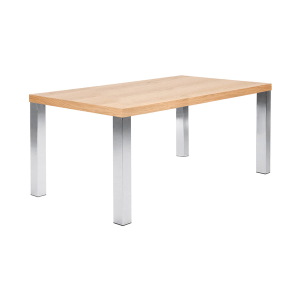 The TemaHome Multi 71" Table Top with Square Chrome Legs 9500.621024