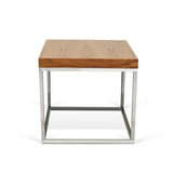 The TemaHome Prairie 20 X 20" Marble End Table 9500.623271