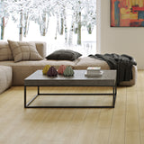 Tema Petra 47X30 Concrete Look Top Black Legs Coffee Table