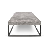 Tema Petra 47X30 Concrete Look Top Black Legs Coffee Table