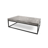 Tema Petra 47X30 Concrete Look Top Black Legs Coffee Table