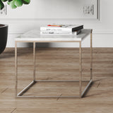 Tema Gleam 20x20 Marble Side Table