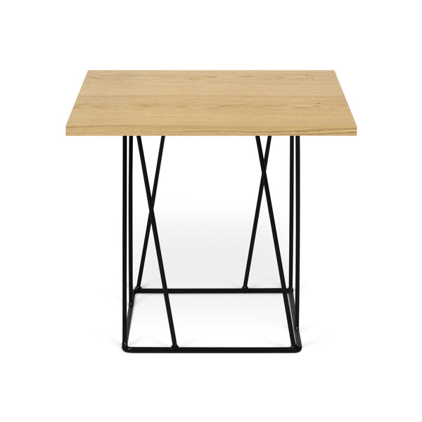 The TemaHome Helix 20x20 Side Table with Black Lacquered Steel Legs 9500.626838