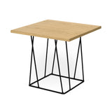 Tema Helix 20x20 Side Table with Black Steel Legs