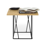 Tema Helix 20x20 Side Table with Black Steel Legs