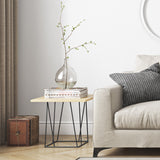 Tema Helix 20x20 Side Table with Black Steel Legs