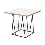 Tema Helix 20x20 Side Table with Black Steel Legs