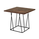 Tema Helix 20x20 Side Table with Black Steel Legs