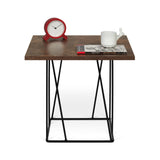 Tema Helix 20x20 Side Table with Black Steel Legs
