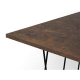 Tema Helix 20x20 Side Table with Black Steel Legs