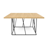 The TemaHome Helix 30x30 Coffee Table with Black Lacquered Steel Legs 9500.626883