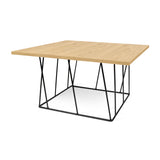 Tema Helix 30x30 Coffee Table with Black Steel Legs
