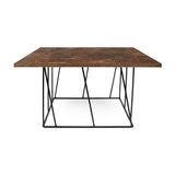 The TemaHome Helix 30x30 Coffee Table with Black Lacquered Steel Legs 9500.626906