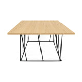 Tema Helix 47x30 Coffee Table with Black Steel Legs