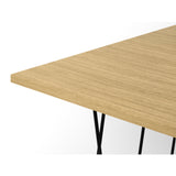 Tema Helix 47x30 Coffee Table with Black Steel Legs