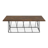 The TemaHome Helix 47x30 Coffee Table with Black Lacquered Steel Legs 9500.626951