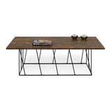 Tema Helix 47x30 Coffee Table with Black Steel Legs