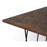 Tema Helix 47x30 Coffee Table with Black Steel Legs