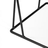 Tema Helix 47x30 Coffee Table with Black Steel Legs