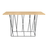 The TemaHome Helix Console with Black Steel Legs with Black Lacquered Steel Legs 9500.626982