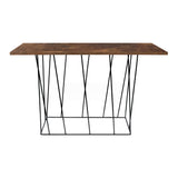 The TemaHome Helix Console with Black Steel Legs with Black Lacquered Steel Legs 9500.627002