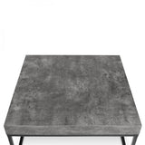 Tema Petra 30X30 Concrete Look Top Black Legs Coffee Table