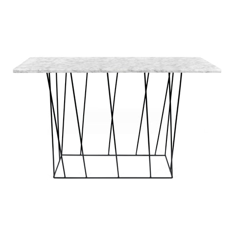 The TemaHome Helix Marble Console with Black Lacquered Steel Legs 9500.627460