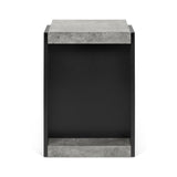 The TemaHome Klaus Concrete Color / Pure Black Side Table 9000.627804