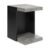 Tema Klaus Concrete Color / Pure Black Side Table
