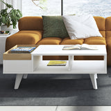 Tema Plato Oak Pure White Coffee Table