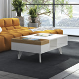 Tema Plato Oak Pure White Coffee Table