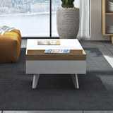 Tema Plato Oak Pure White Coffee Table