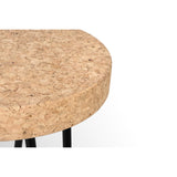 Tema Drum Coffee Table with Cork / Black Legs