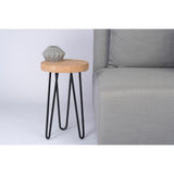 Tema Drum Coffee Table with Cork / Black Legs