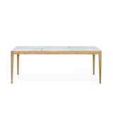 The TemaHome Utile White Marble / Oak Dining Table 9500.628108