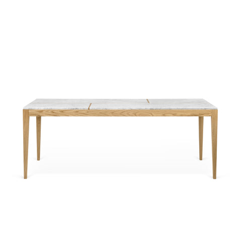 The TemaHome Utile White Marble / Oak Dining Table 9500.628108