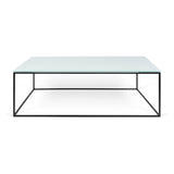 The TemaHome Gleam 47x30 Glass Coffee Table 9500.628238