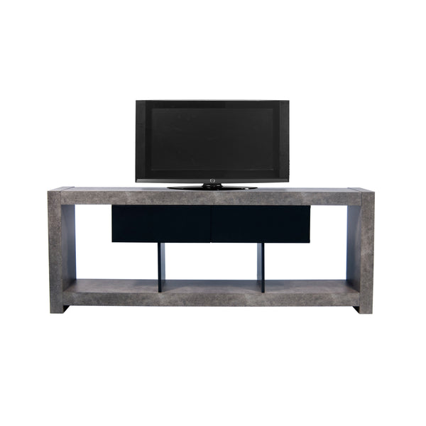 TemaHome Nara Tv Bench Concrete Look / Pure Black 9500.638787