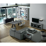 Tema Nara Tv Bench Concrete Look / Pure Black