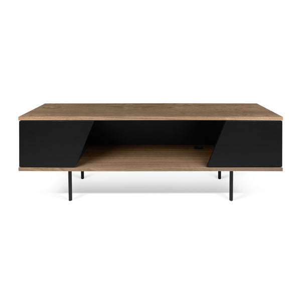 The TemaHome Dixie TV Table Walnut & Black 9003.639289