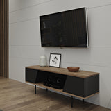 Tema Dixie TV Table Walnut & Black