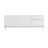 The TemaHome Glare High Gloss White Sideboard with Laquered White Legs 9500.949630