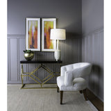 Dimond Home Deco Metal & Glass Console Table (Gold & Black)