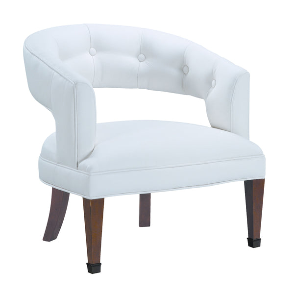 New Hudson Brown White Modern Lounge Dining Chair